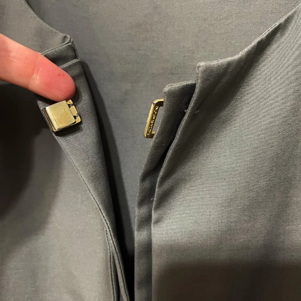 Piazza Sempione Sz 8  Grosgrain Ribbon Hardware Closure Jacket Made … - Picture 6 of 11